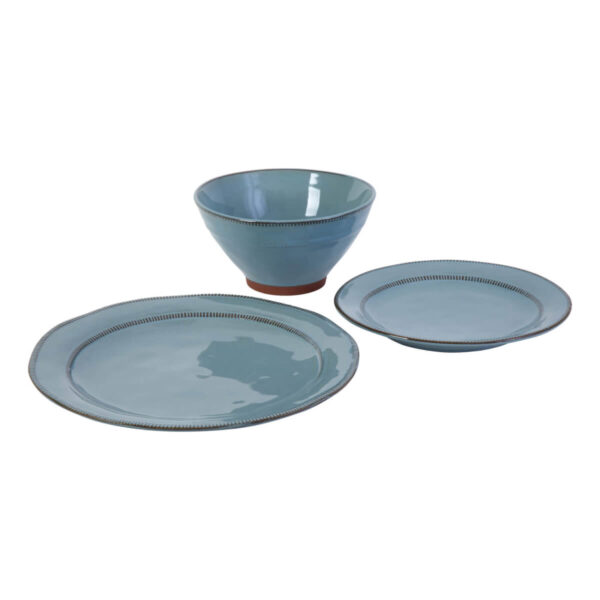 Gibson Elite Terranea 12 pc Dinnerware Set - Teal - Reactive - Terracotta - GBX - Image 2