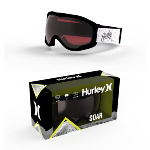 Hurley Soar Youth Winter Goggles - Pink Splatter