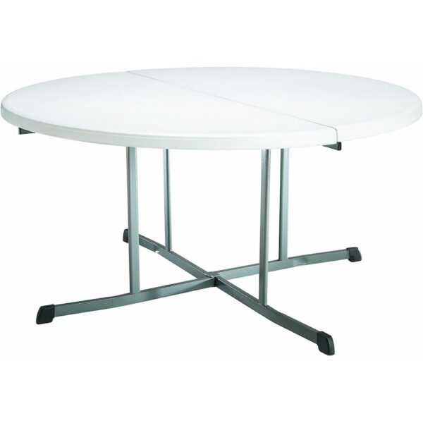 LIFETIME 60-Inch Round Fold-In-Half Table (Commercial)