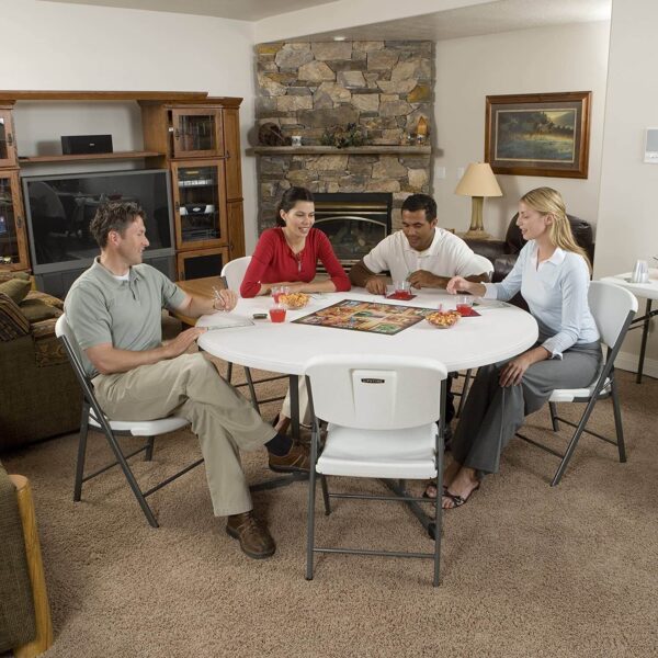 LIFETIME 60-Inch Round Fold-In-Half Table (Commercial) - Image 4