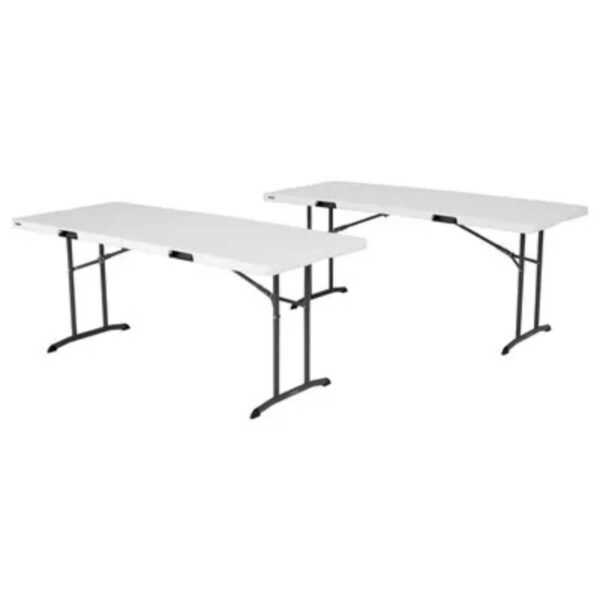 Lifetime 2-Pack of 6' Folding Tables - White