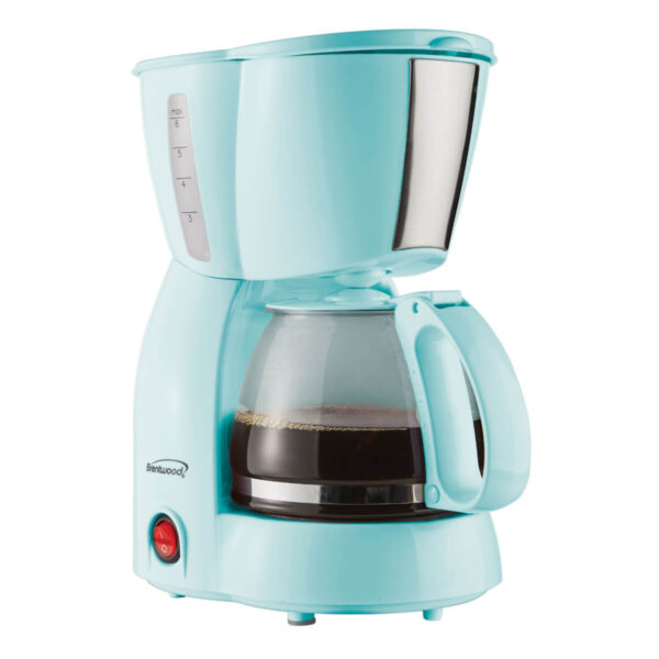 Brentwood 4-Cup Coffeemaker Blue